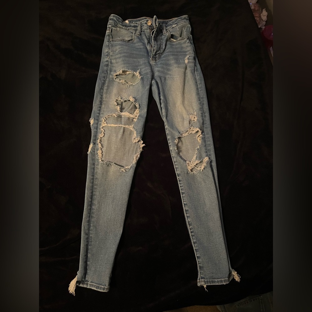 American Eagle ripped jeans